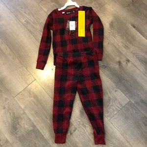 Checkered Fleece Pajama Set Size 18-24 Months New